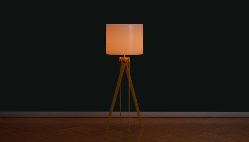 Photo Scandinavian floor lamp
